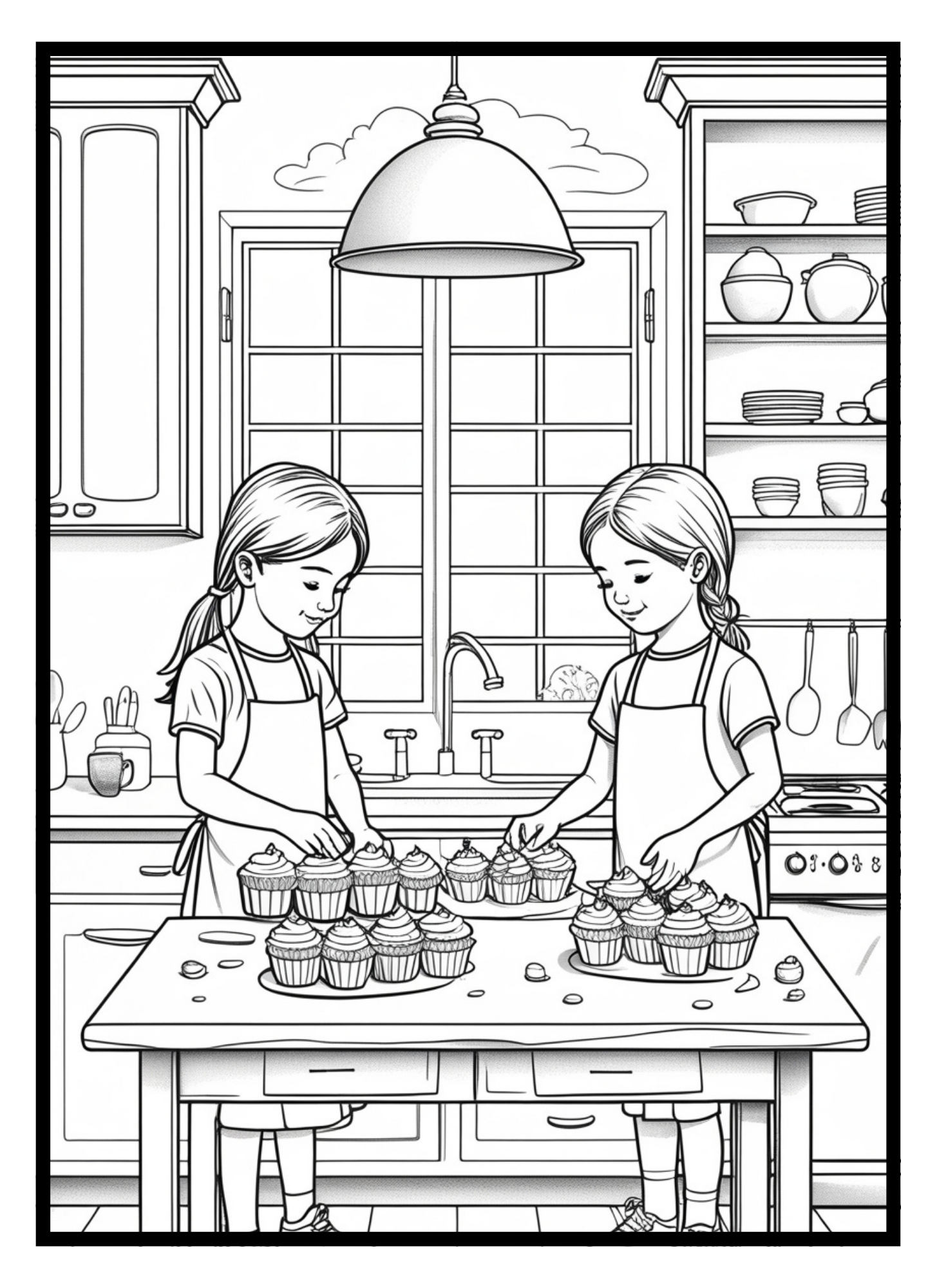 Cozy friends coloring book PDF free download sheet 2