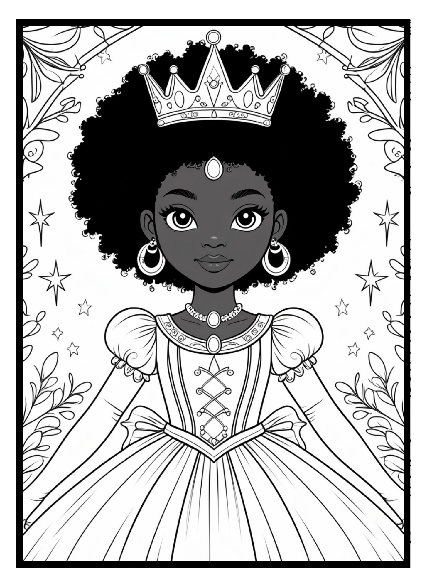 Cute girl coloring page printable dancing sheet