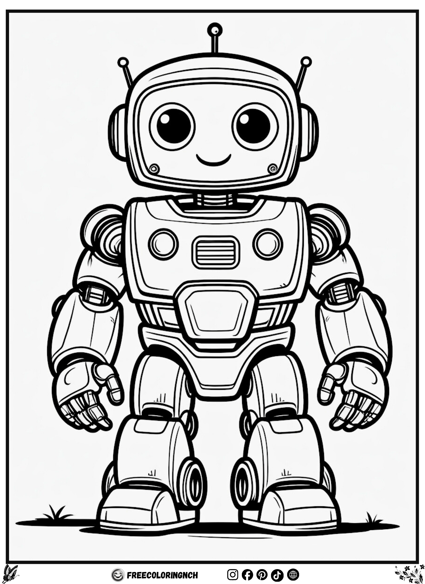 Robot Builder coloring pages printable