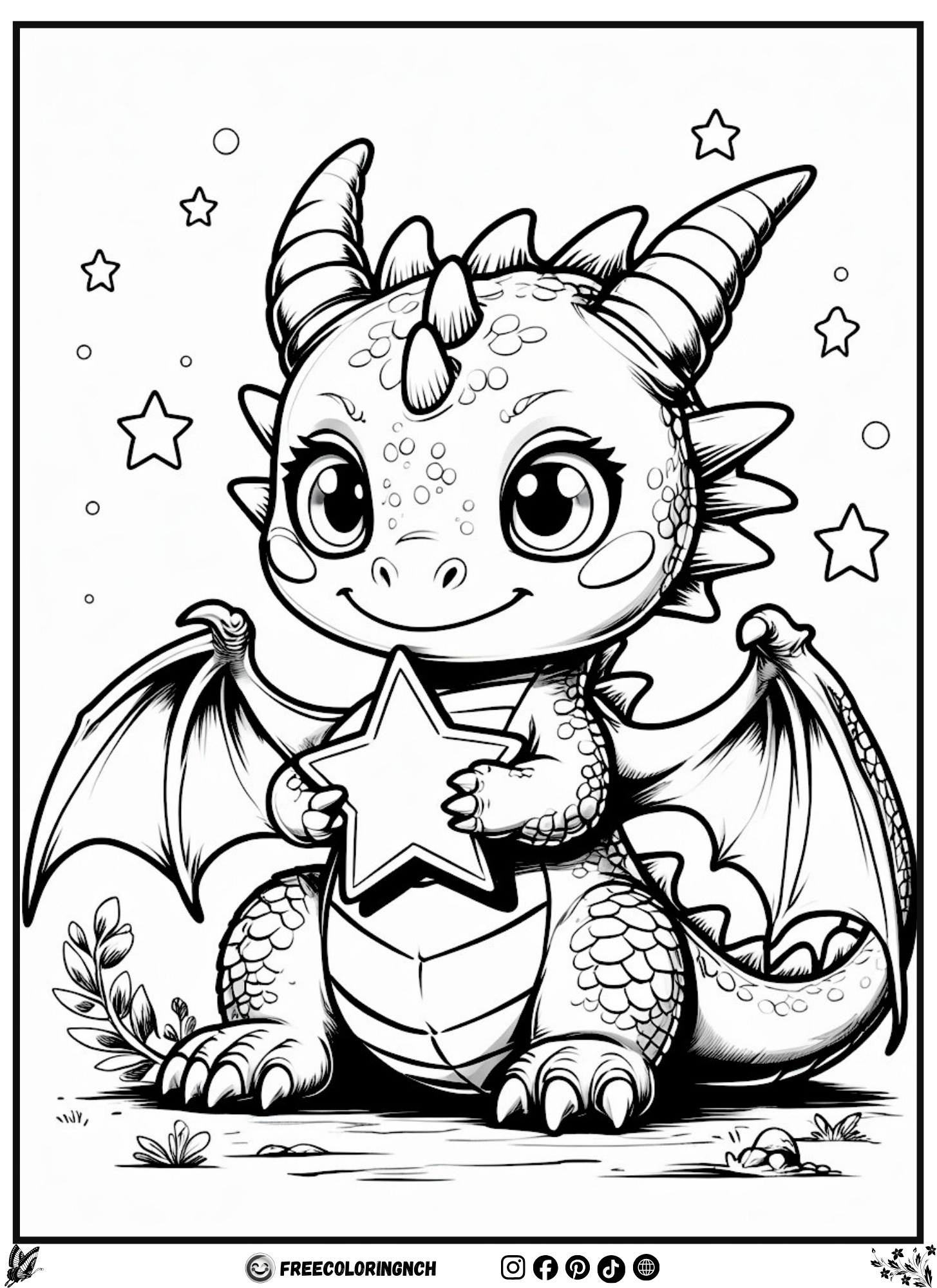 Cute Baby Coloring Page, Free Printable