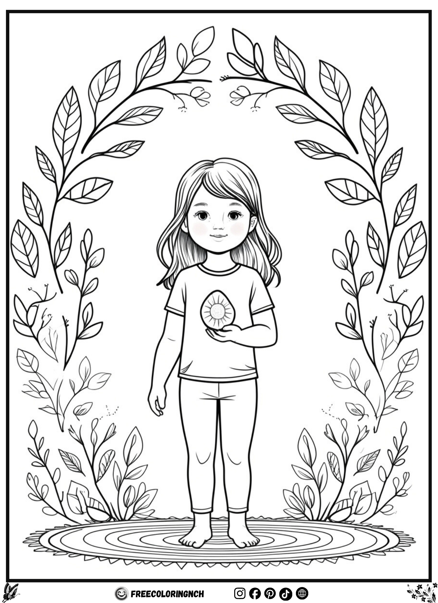 I am loved sunstone boho self love coloring page for kids free printable self-confidence activities for students