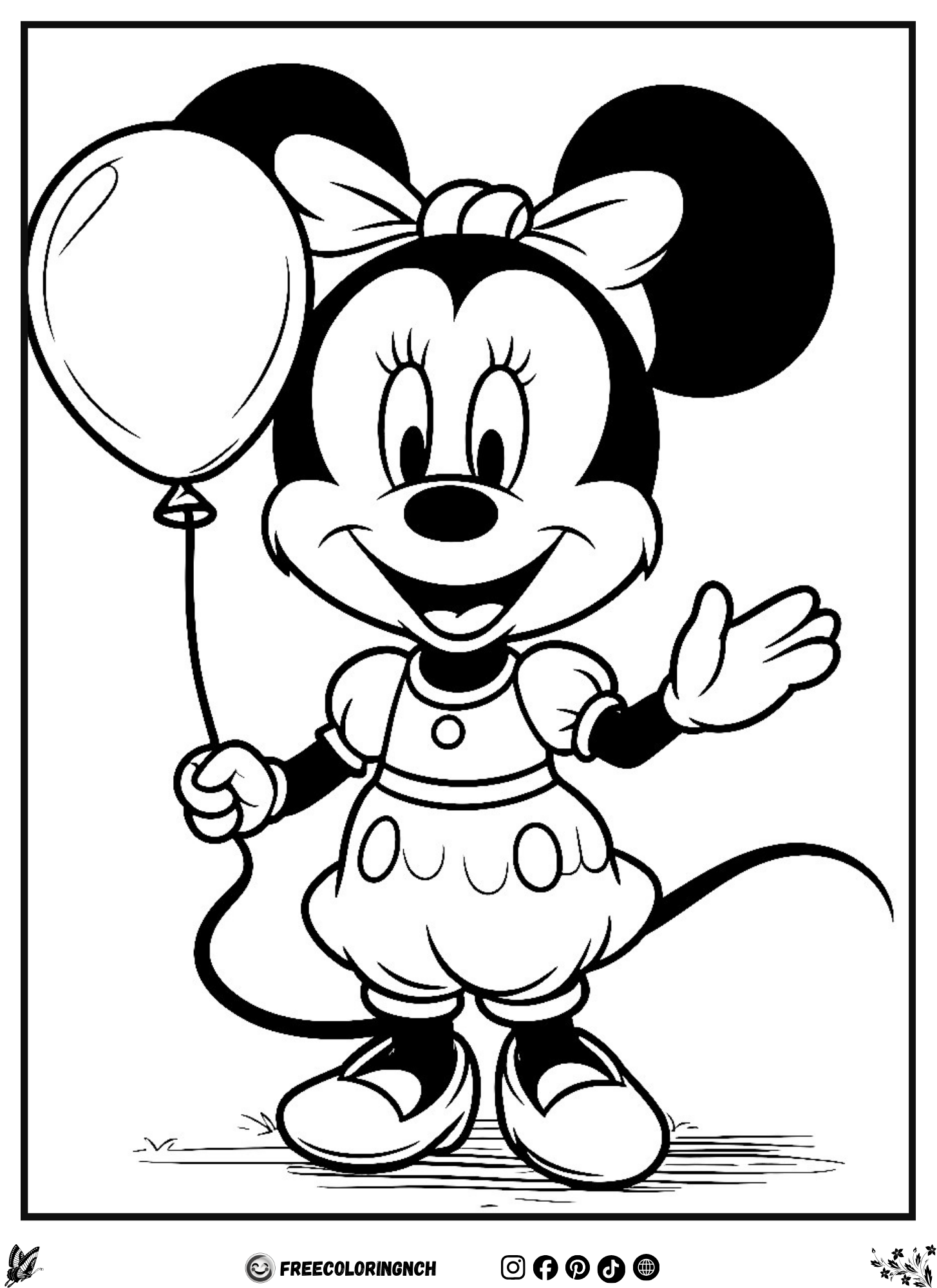 Cute Mouse With Balloon