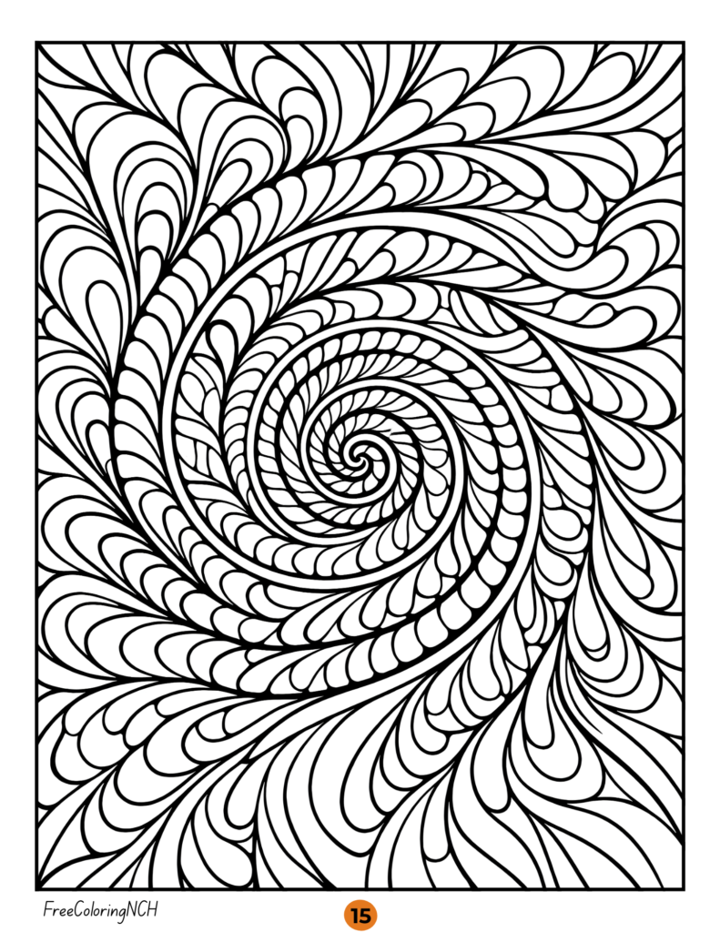Premium printable mandala coloring page for adults
