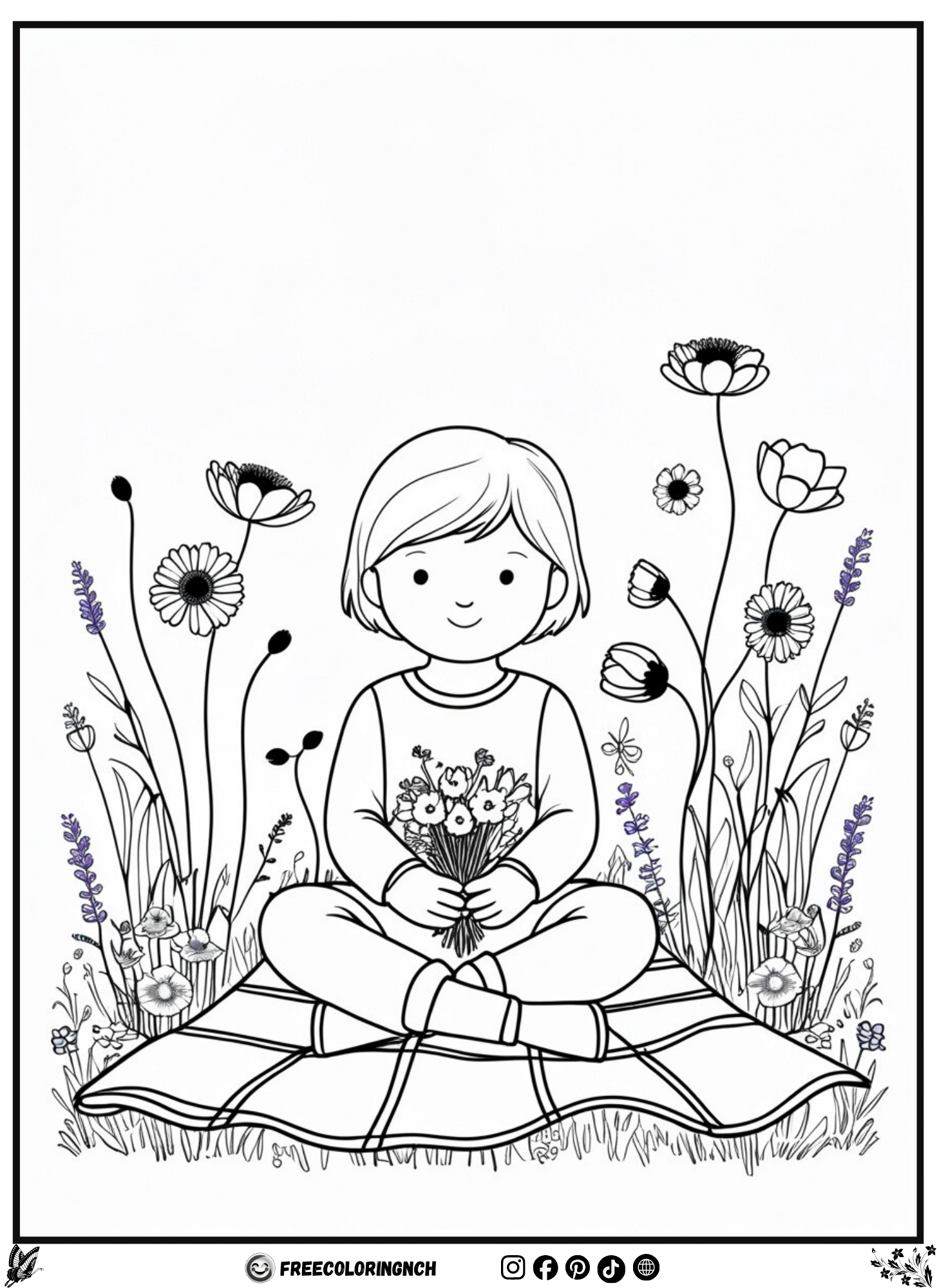 Free flower coloring pages - Kawaii Stress Relief Sloth printable