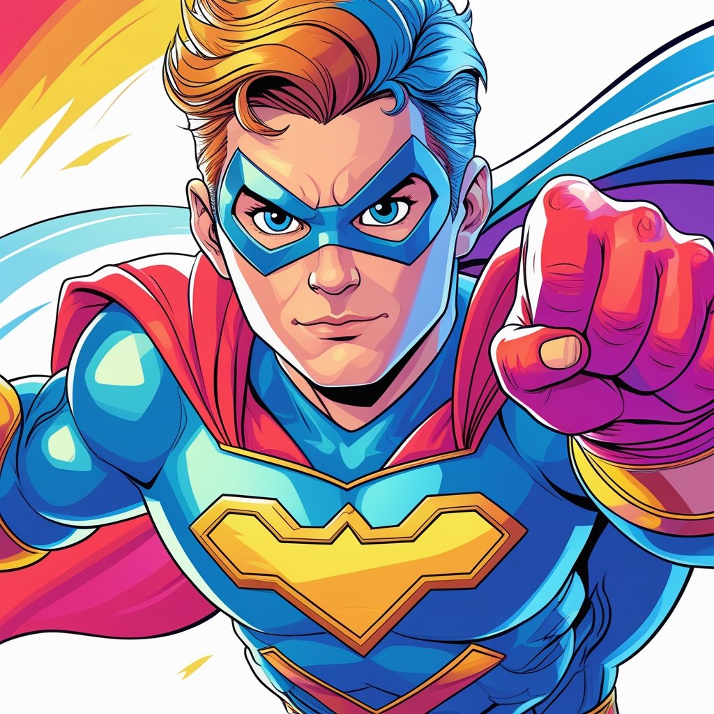 Thunder superhero coloring pages – vibrant Power Charge sheet for kids