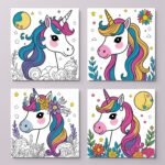 Free Printable Sleeping Unicorn Coloring Page for Kids | Calm & Mindful