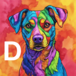 Free Printable Dog Alphabet Coloring Sheet for Kids - Vibrant and Fun Alphabet Animal Coloring Page